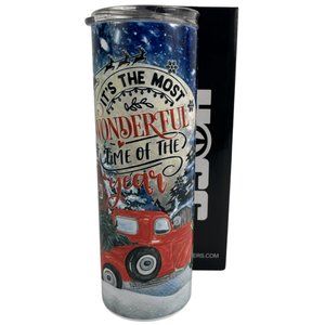 Skinny Tumbler 20oz It's The Most Wonderful Time of The Year Christmas Country